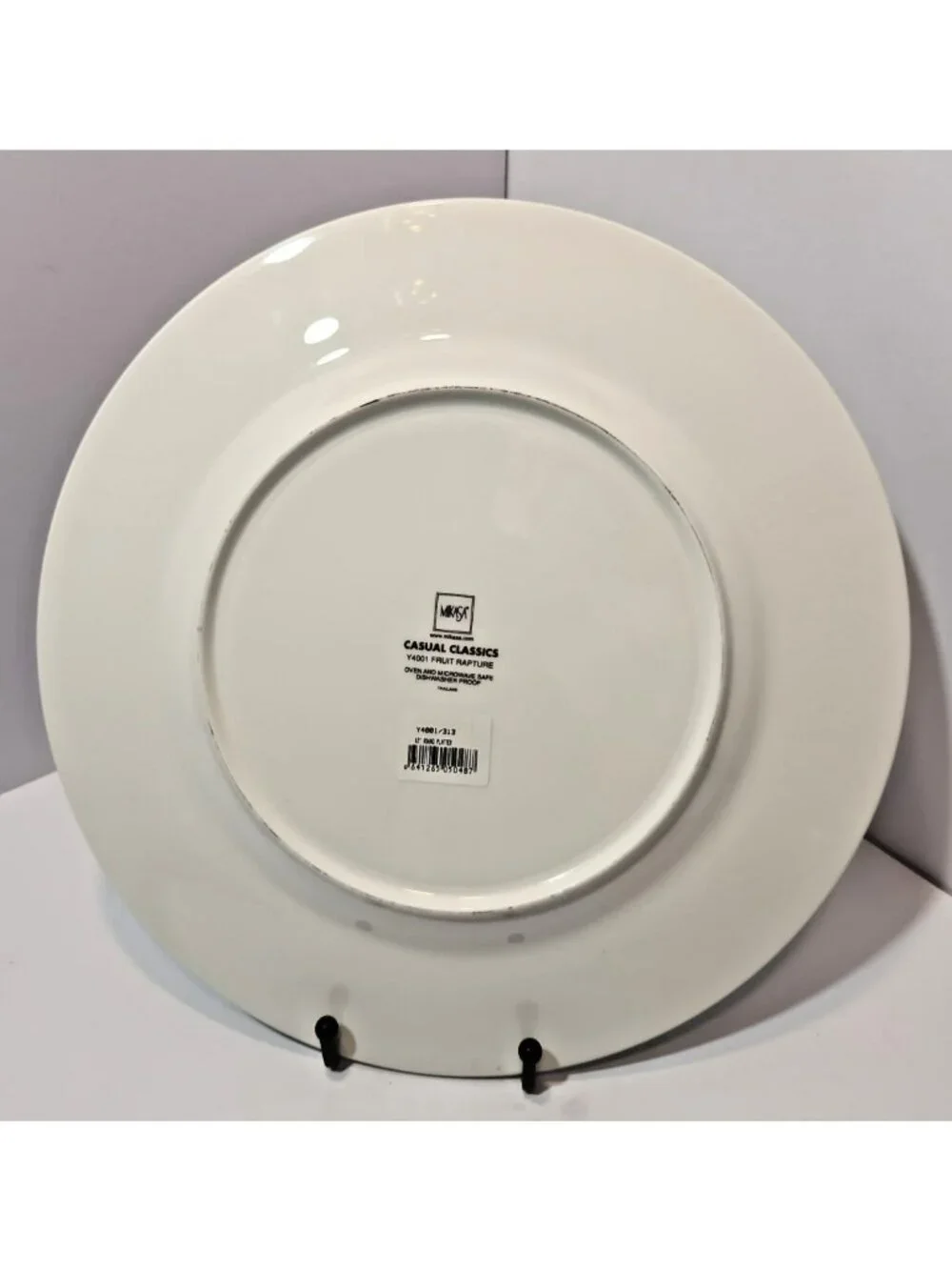 Vintage Mikasa Fruit Rapture Round Porcelain Chop Plate /Platter 12